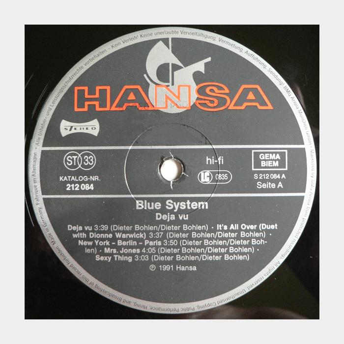 Blue System - Deja Vu (ex+/ex+)