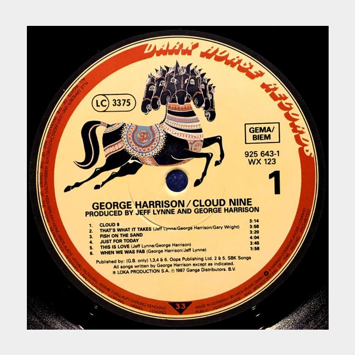 George Harrison - Cloud Nine (ex+/ex+)