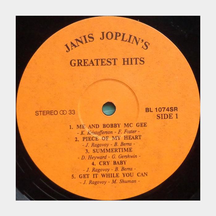 Janis Joplin - Greatest Hits (ex/vg+)