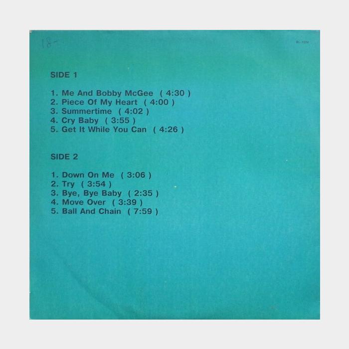 Janis Joplin - Greatest Hits (ex/vg+)