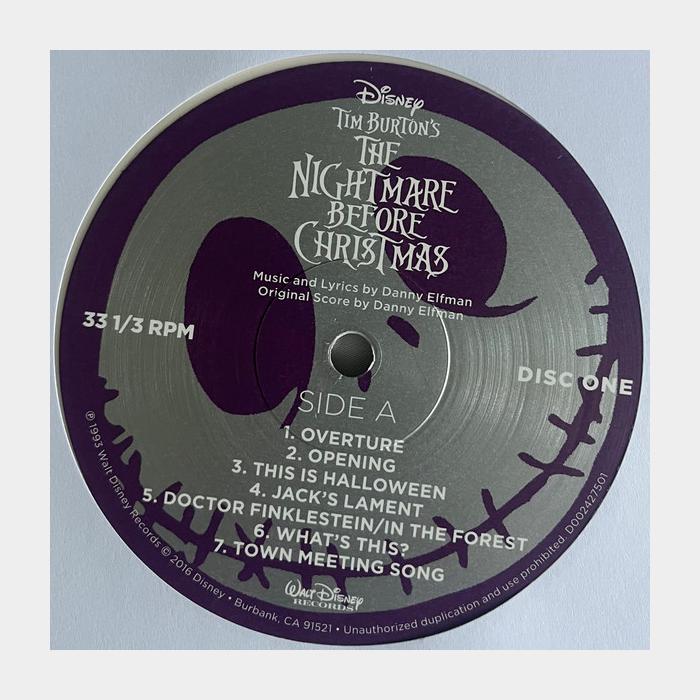 OST - The Nightmare Before Christmas 2LP (sealed, 180g, White/Aqua LP)