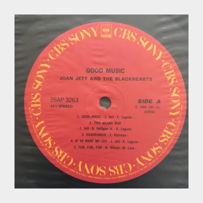 Joan Jett & Blackhearts - Good Music (ex+/ex)