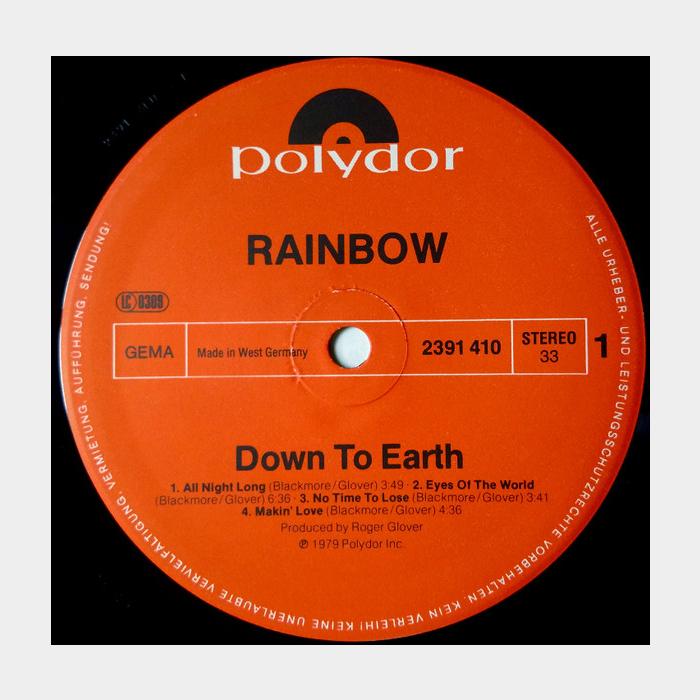 Rainbow - Down To Earth (ex+/ex)
