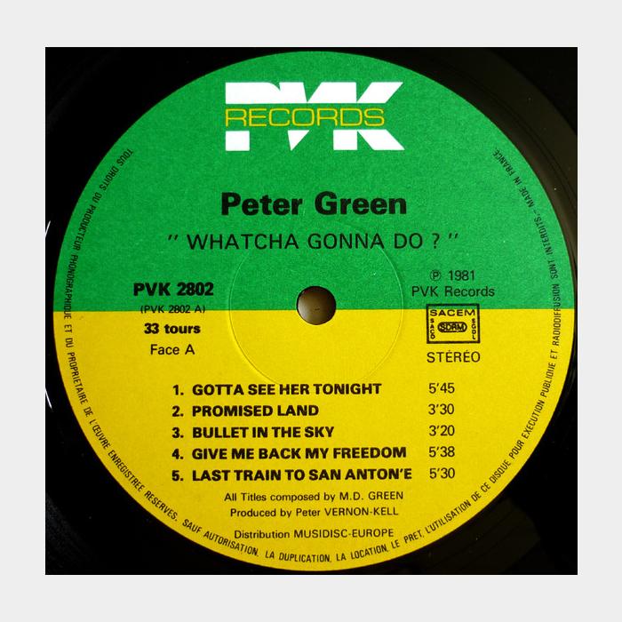 Peter Green - Whatcha Gonna Do? (ex+/ex)