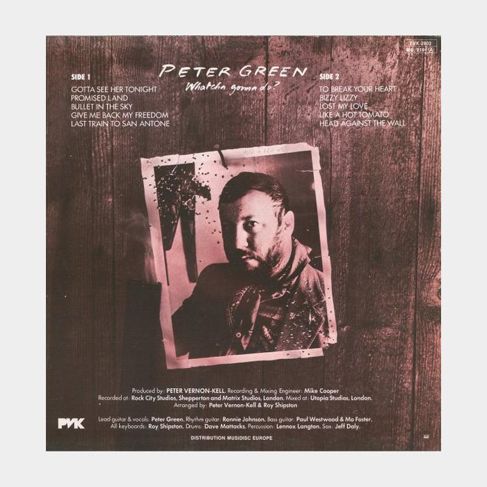 Peter Green - Whatcha Gonna Do? (ex+/ex)