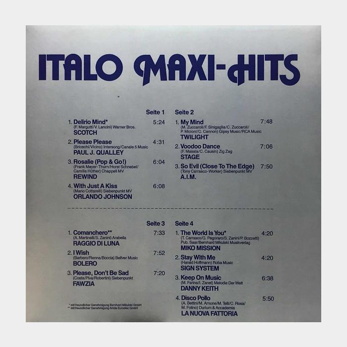 VA - Italo Maxi - Hits 2LP (sealed, 180g)