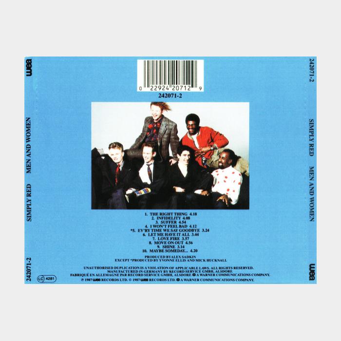 CD Simply Red - Men And Women
