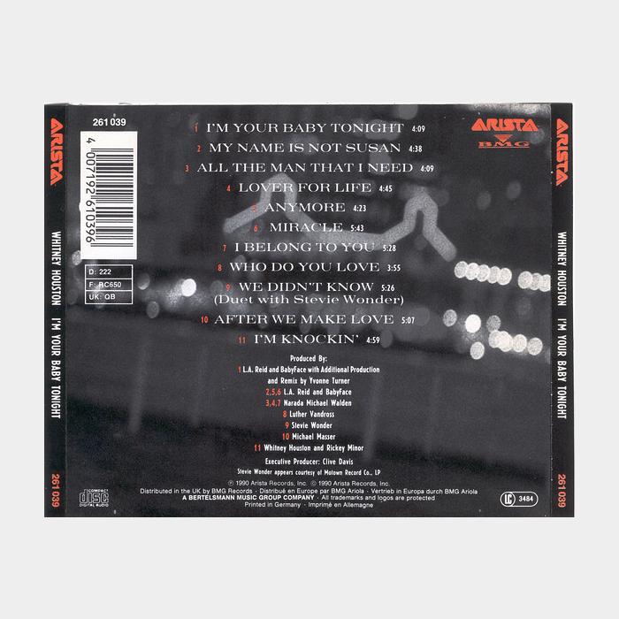 CD Whitney Houston - I'm Your Baby Tonight