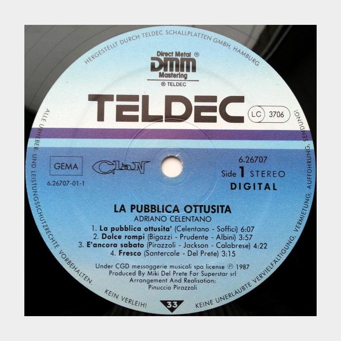 Adriano Celentano - La Pubblica Ottusita' (ex+/ex)