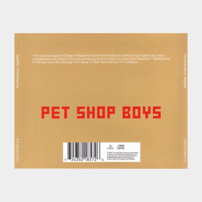 CD Pet Shop Boys - Nightlife