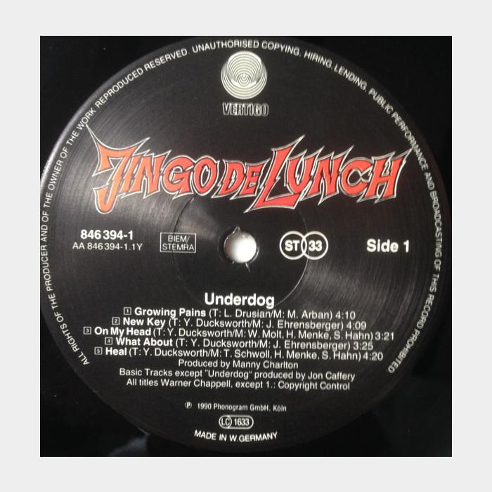 Jingo De Lunch - Underdog (ex/ex+)