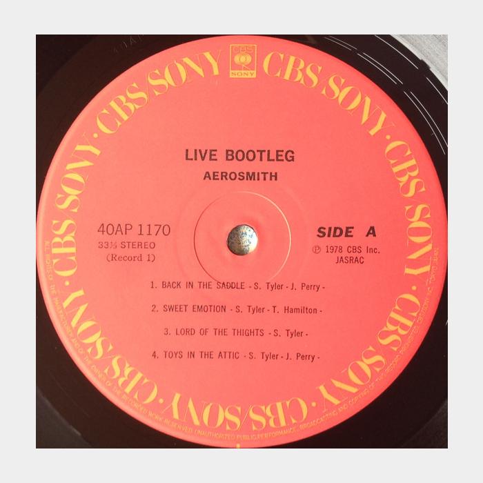Aerosmith - Live! Bootleg 2LP (ex+/ex+)