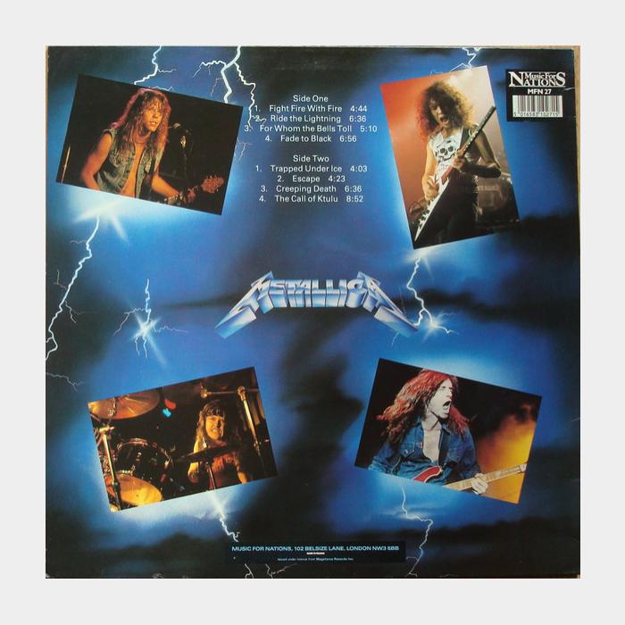 Metallica - Ride The Lightning (sealed, 180g)