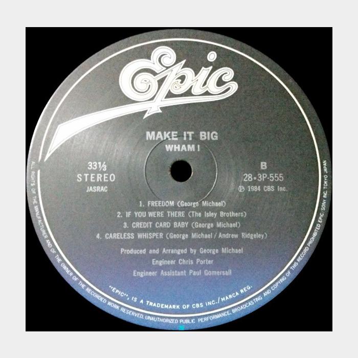 Wham! - Make It Big (ex+/ex+. obi)
