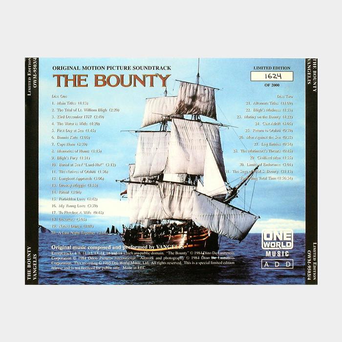 CD Vangelis - The Bounty 2CD