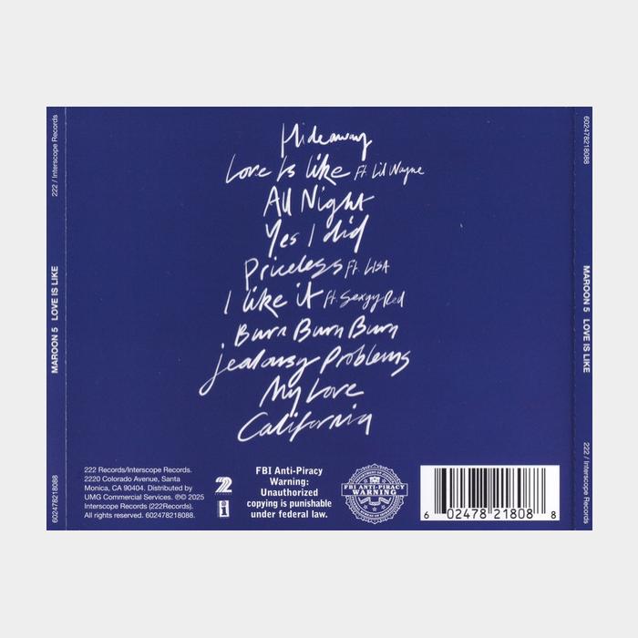CD Maroon 5 - Love Is LIke