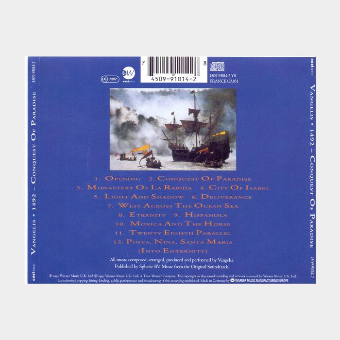 CD Vangelis - 1492 - Conquest Of Paradise