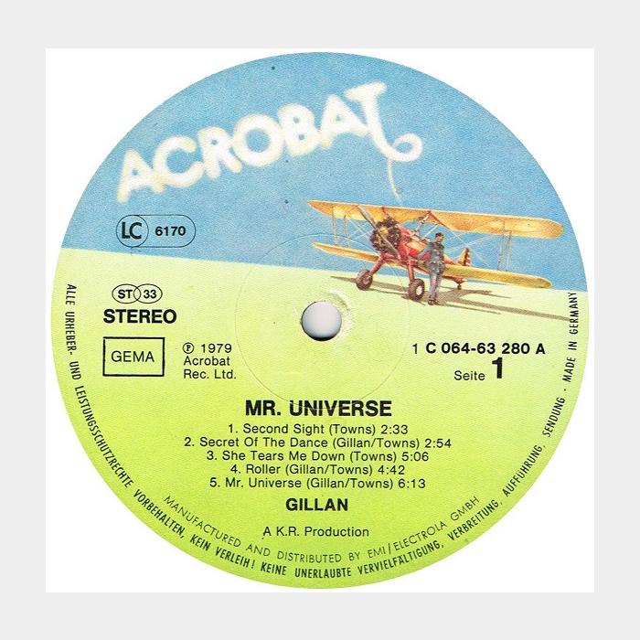 Ian Gillan - Mr. Universe (ex+/ex+)