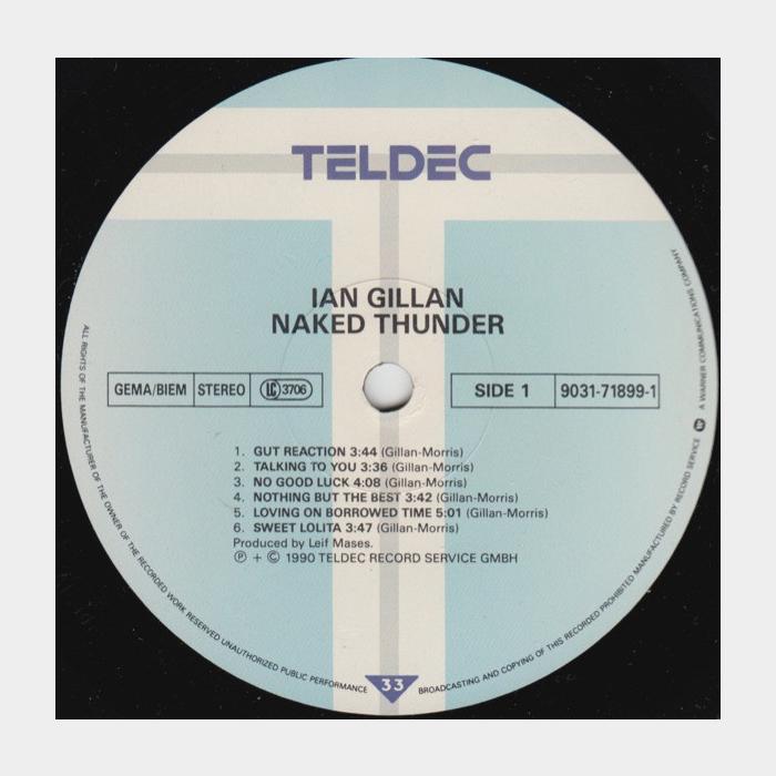 Ian Gillan - Naked Thunder (ex+/ex)