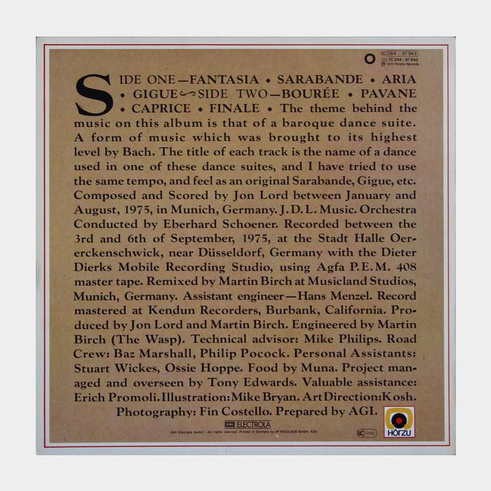 Jon Lord - Sarabande (ex+/ex)