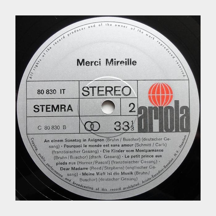 Mireille Mathieu - Merci Mireille (ex+/ex)