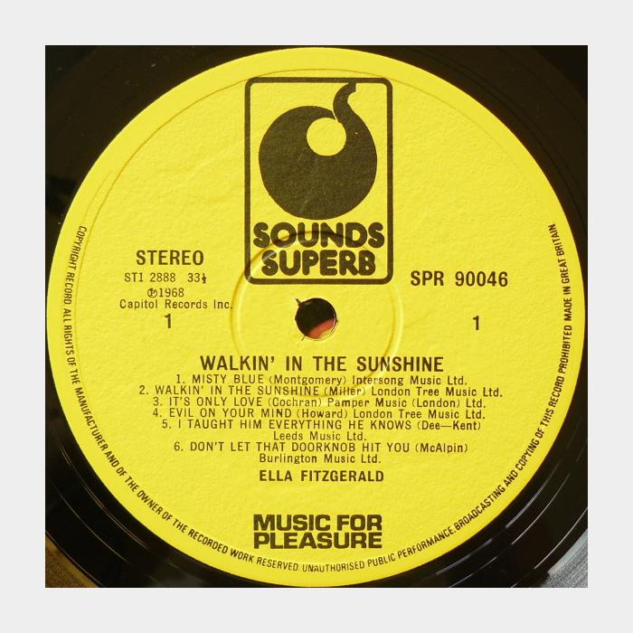 Ella Fitzgerald - Walkin' In The Sunshine (ex+/ex-)