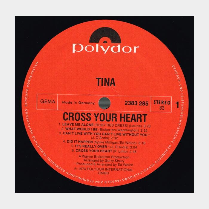 Tina – Cross Your Heart (ex+/ex)