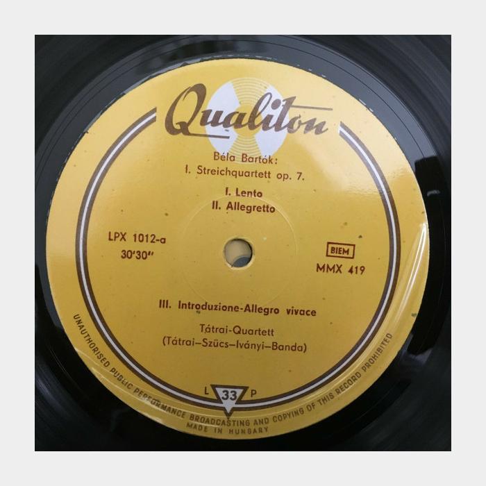 Bela Bartok / Tatrai Quartet - Six Quartets 3LP (ex+/ex)