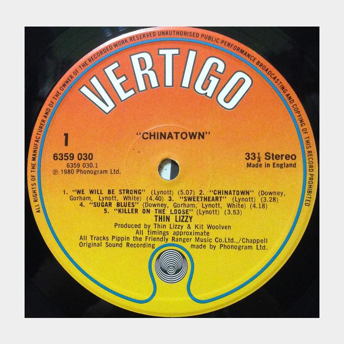 Thin Lizzy - Chinatown (ex+/ex)