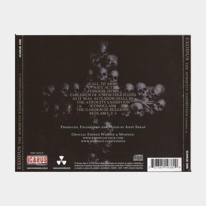 CD Exodus - The Atrocity Exhibition. Exhibit A