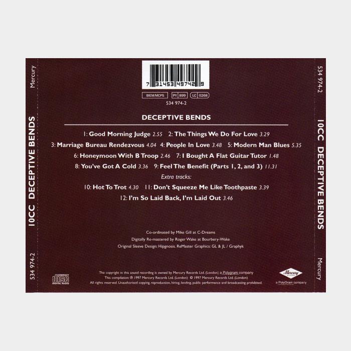 CD 10cc - Deceptive Bends (vg+/vg)