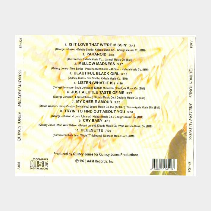 CD Quincy Jones - Mellow Madness