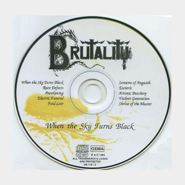 CD Brutality - When The Sky Turns Black