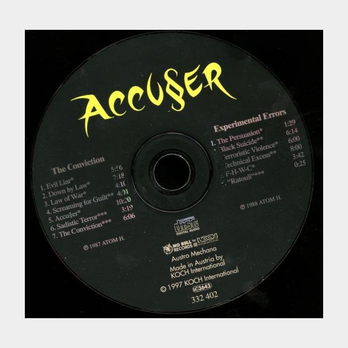 CD Accuser - The Conviction / Experementals Errors