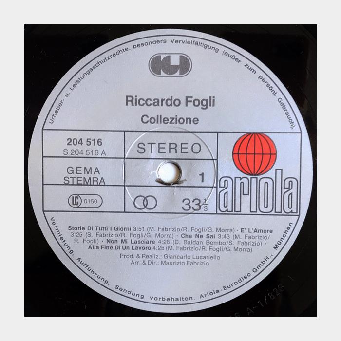 Riccardo Fogli - Collezione (ex/ex)