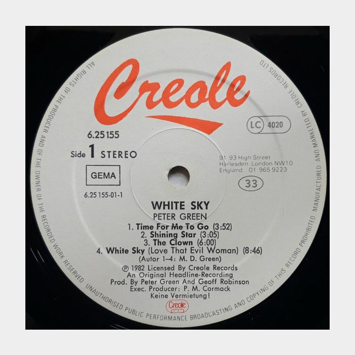 Peter Green - White Sky (ex+/ex)