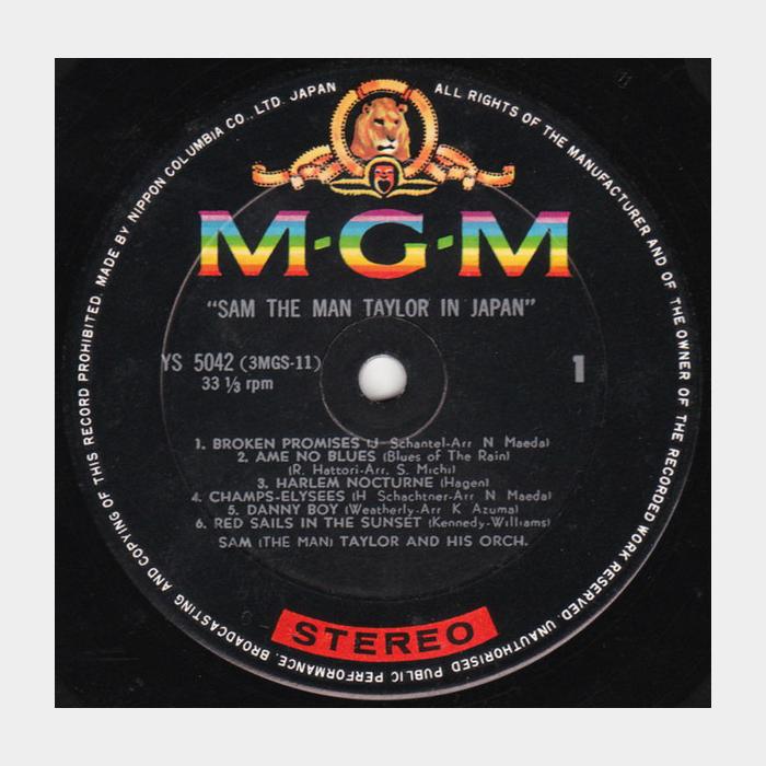 Sam Taylor - In Japan (ex+/ex)