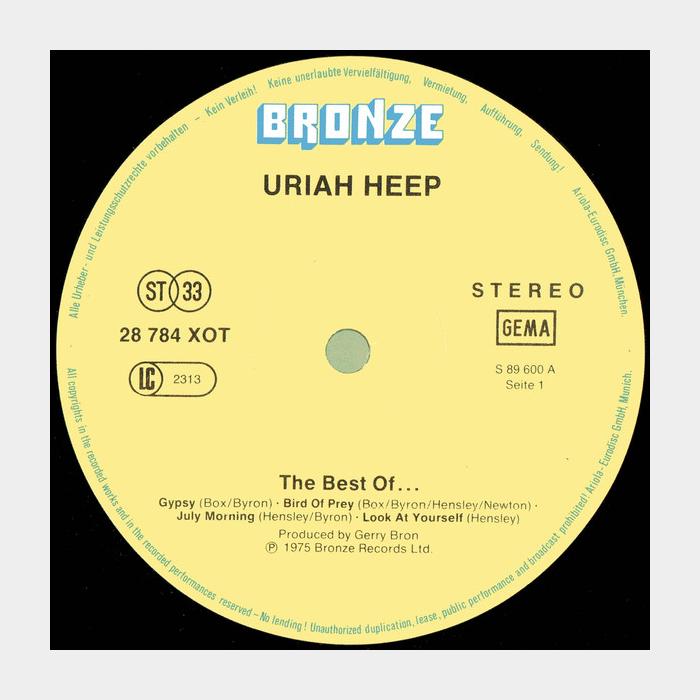 Uriah Heep - The Best Of... (ex+/ex)