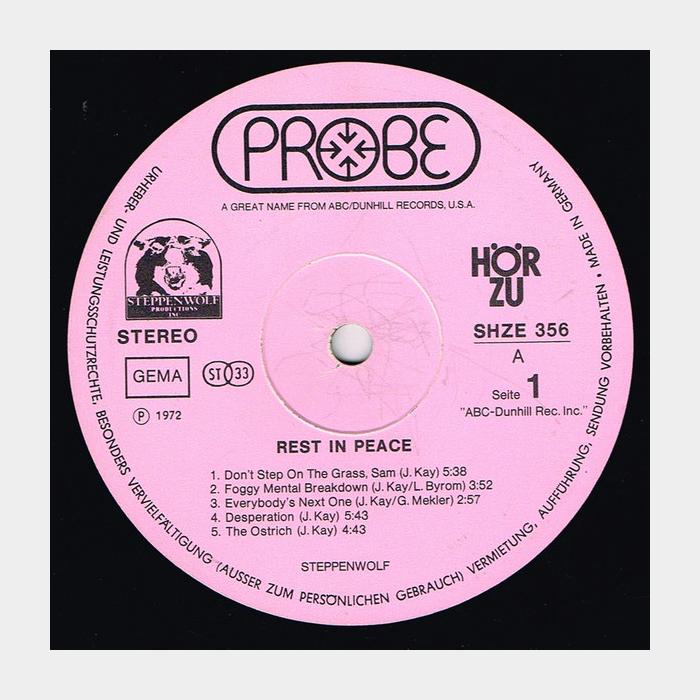 Steppenwolf - Rest In Peace (ex/ex+)