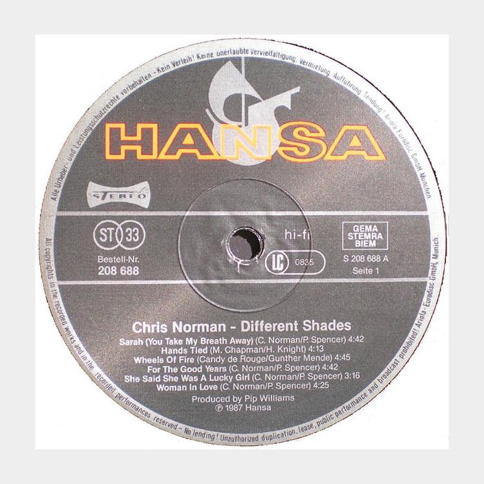 Chris Norman - Different Shades (ex+/ex+)