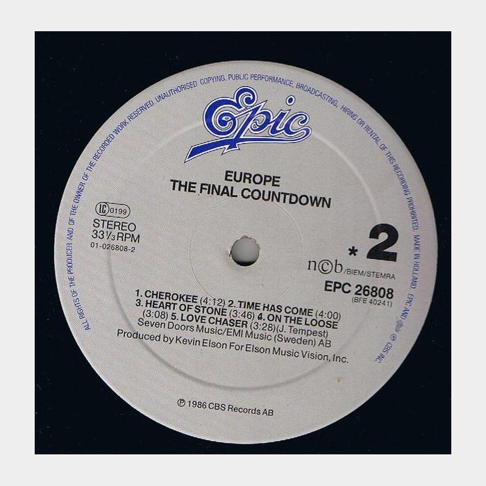 Europe - The Final Countdown (ex+/ex+)