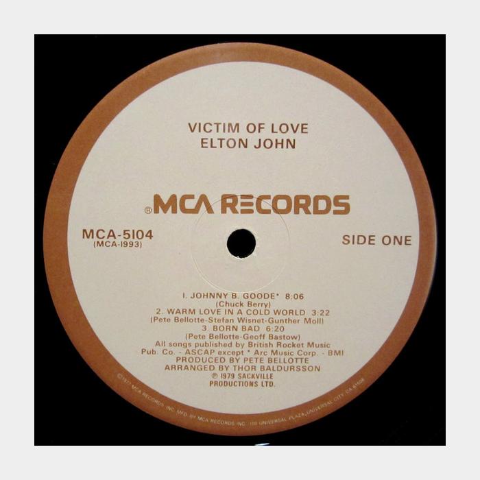 Elton John - Victim Of Love (ex+/ex+)