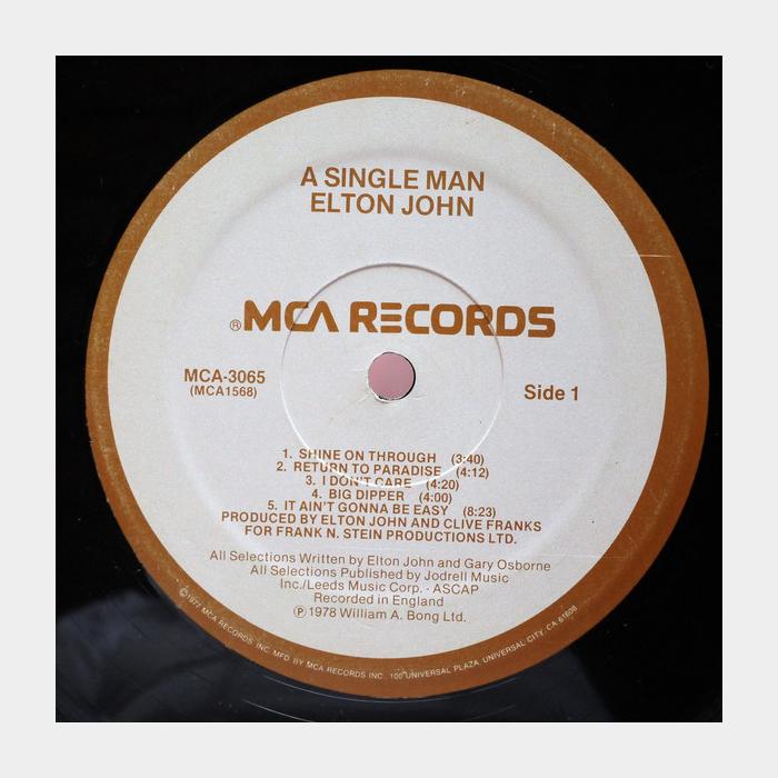 Elton John - A Single Man (ex+/ex+)