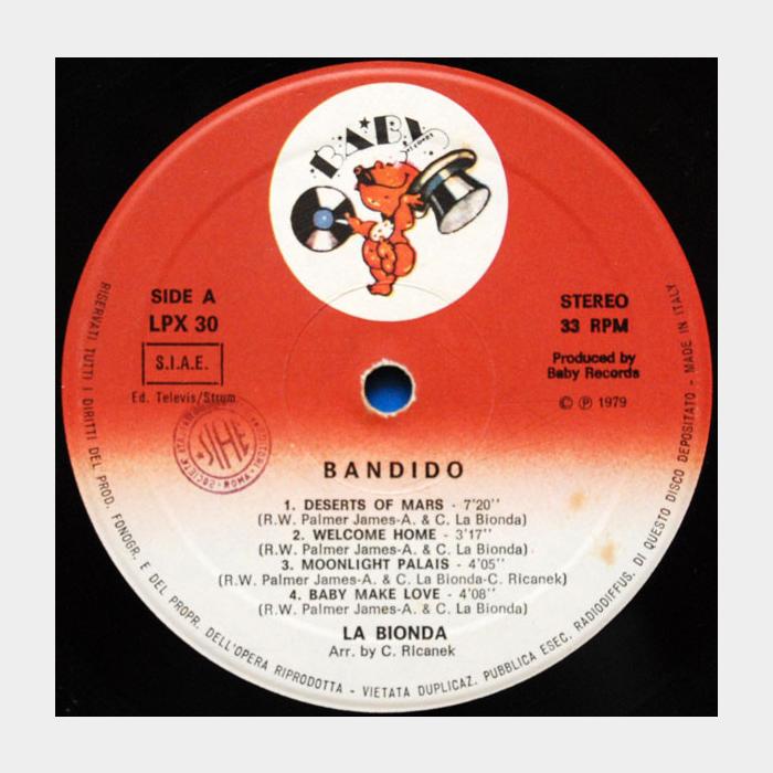 La Bionda - Bandido (ex+/ex+, ORIGINAL)