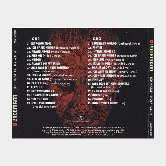 CD Lindeman - Ich Hasse Kinder 2CD