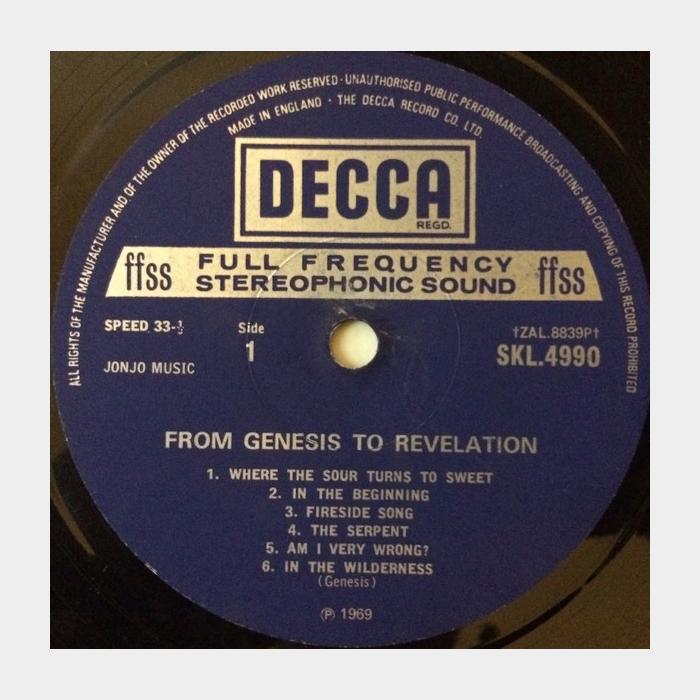 Genesis - From Genesis To Revelation (ex/ex+, little scratch, ORIGINAL)