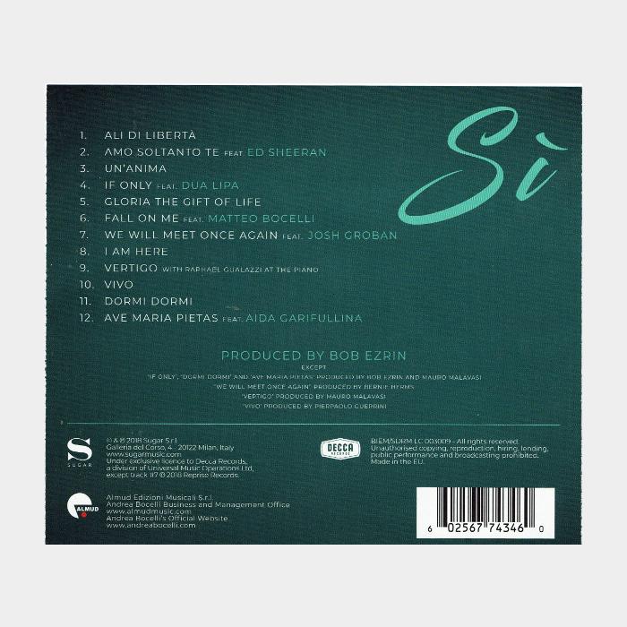 Andrea Bocelli - Si 2LP (sealed, 180g)