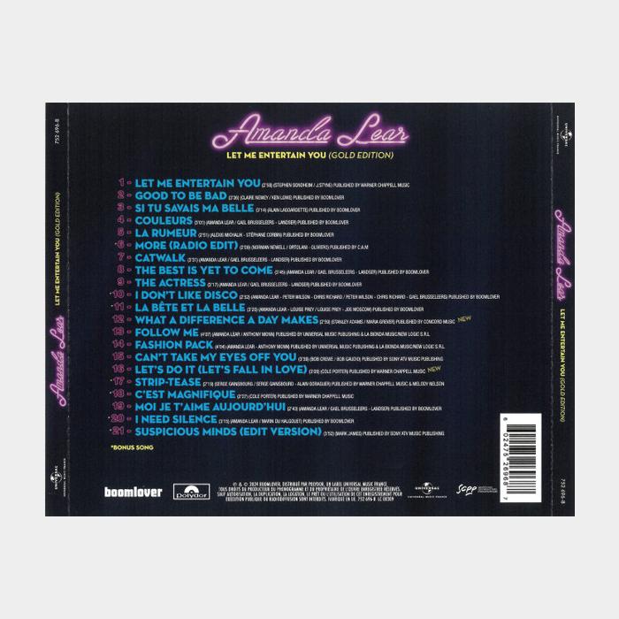 CD Amanda Lear - Let Me Entertain You