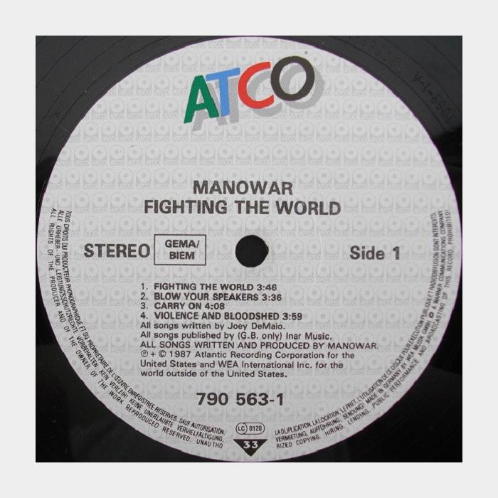 Manowar - Fighting The World (ex+/ex)