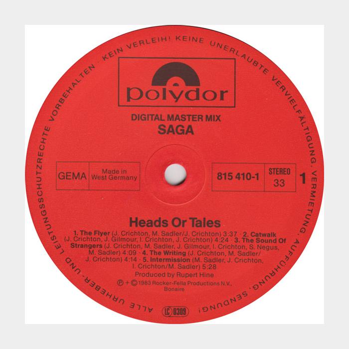 Saga - Heads Or Tales (ex/ex-)